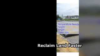 पुनर्ग्रहण के लिए जियोटेक्सटाइल डीवाटरिंग ट्यूब