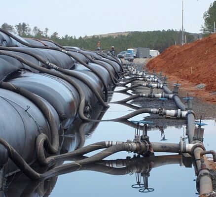 ताड़ के तेल कीचड़ निस्पंदन के लिए दबाव प्रतिरोधी 50kN पीपी जियोटेक्सटाइल डिवाटरिंग ट्यूब