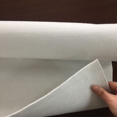 Short Fiber Needle Punched Non Woven Geotextile Fabric For Sand Filtration Pavement Reinforcement