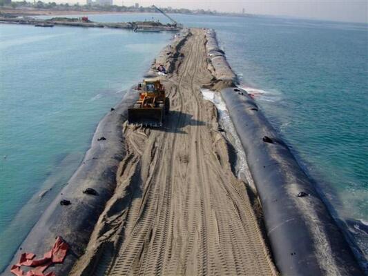 Custom Size Woven Geotextile Dewatering Bag for Temporary Flood Barrier