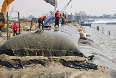 Custom Size Woven Geotextile Dewatering Bag for Temporary Flood Barrier