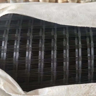 100g/m2-800g/m2 फाइबरग्लास जियोग्रिड लंबाई 50m-100m
