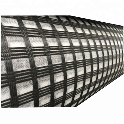 100g/m2-800g/m2 Warp Knitted Fiberglass Geogrids मिट्टी को बनाए रखने वाली संरचनाओं के लिए सबसे अच्छा समाधान